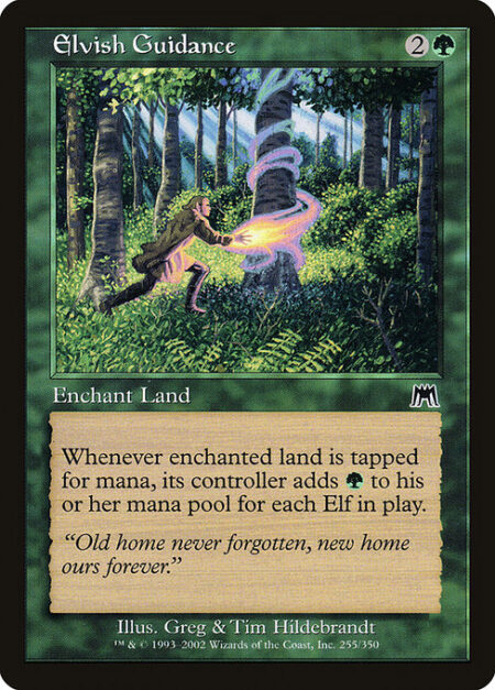 Elvish Guidance - Enchant land