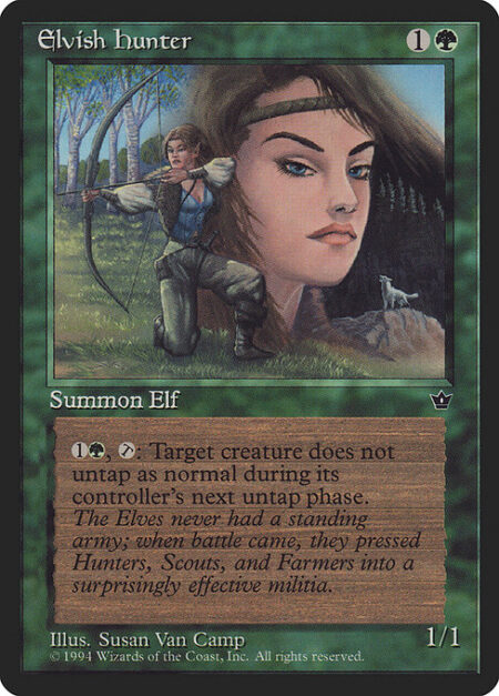 Elvish Hunter - {1}{G}