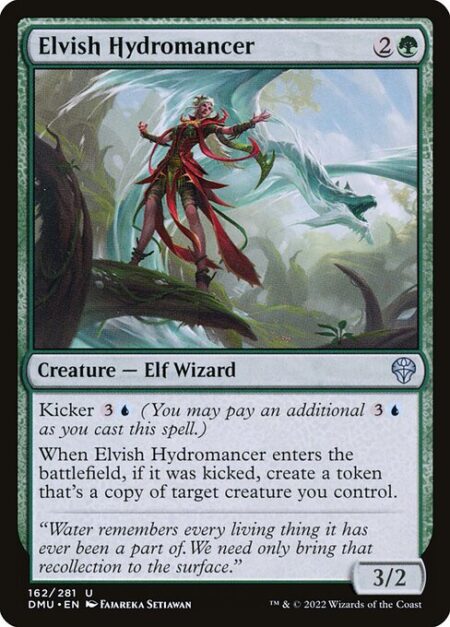 Elvish Hydromancer - Kicker {3}{U} (You may pay an additional {3}{U} as you cast this spell.)