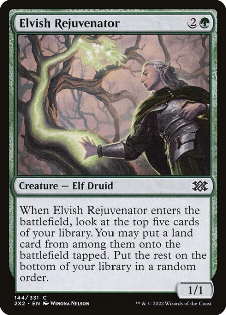 Elvish Rejuvenator - When Elvish Rejuvenator enters the battlefield