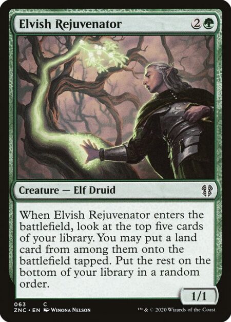 Elvish Rejuvenator - When Elvish Rejuvenator enters the battlefield