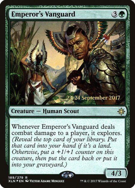 Emperor's Vanguard - Whenever Emperor's Vanguard deals combat damage to a player