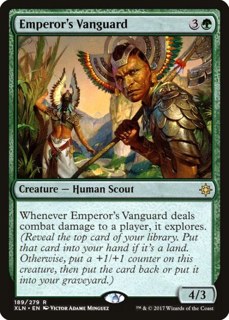 Emperor's Vanguard - Whenever Emperor's Vanguard deals combat damage to a player