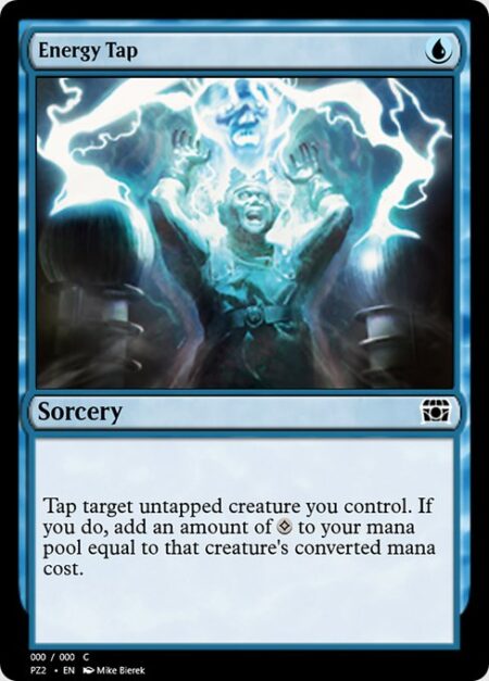 Energy Tap - Tap target untapped creature you control. If you do