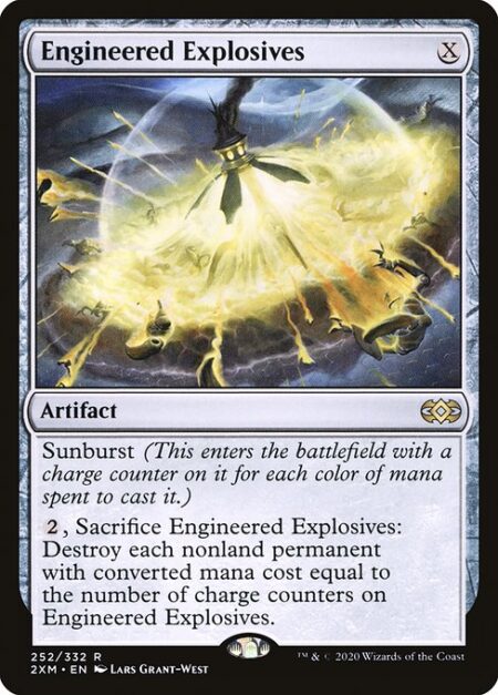 Engineered Explosives - Sunburst (This enters the battlefield with a charge counter on it for each color of mana spent to cast it.)