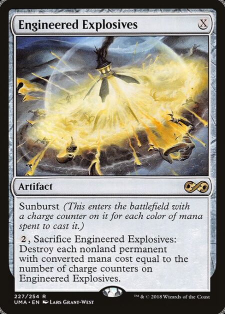 Engineered Explosives - Sunburst (This enters the battlefield with a charge counter on it for each color of mana spent to cast it.)