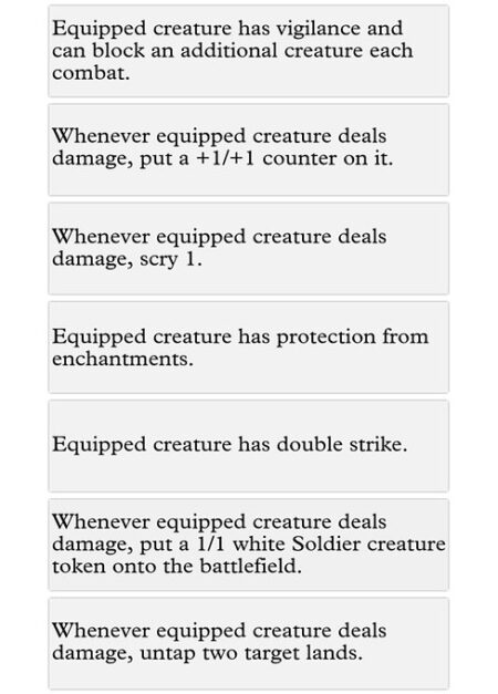 Enhancement Stickers - Equipped creature has vigilance and can block an additional creature each combat.