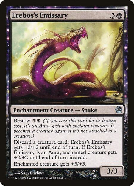 Erebos's Emissary - Bestow {5}{B} (If you cast this card for its bestow cost