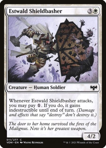 Estwald Shieldbasher - Whenever Estwald Shieldbasher attacks