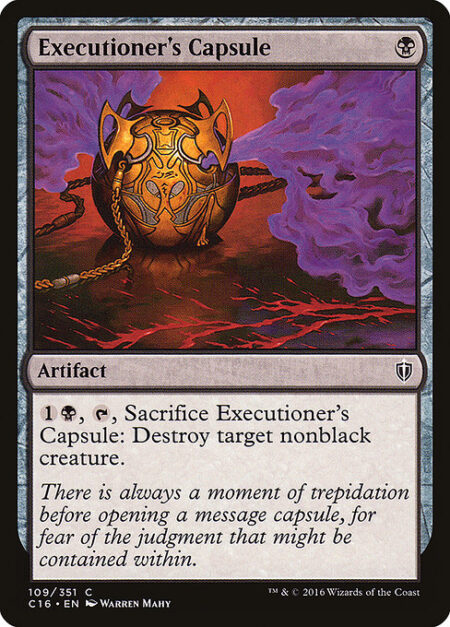 Executioner's Capsule - {1}{B}