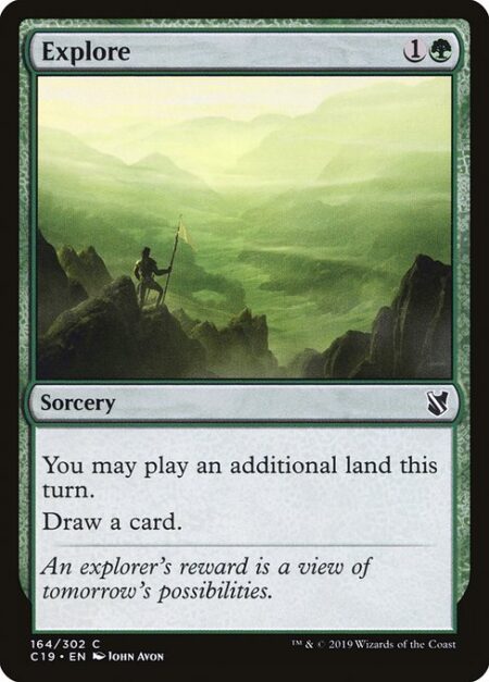 Explore - You may play an additional land this turn.