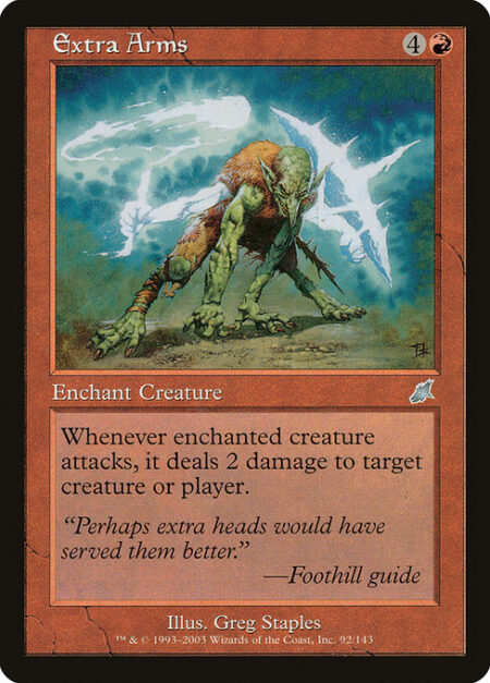 Extra Arms - Enchant creature