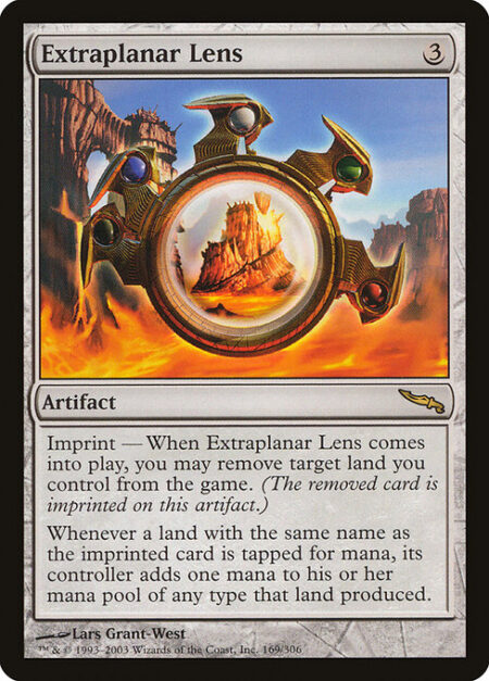 Extraplanar Lens - Imprint — When Extraplanar Lens enters the battlefield