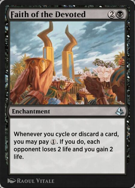 Faith of the Devoted - Whenever you cycle or discard a card