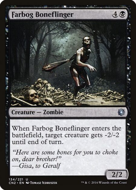 Farbog Boneflinger - When Farbog Boneflinger enters the battlefield