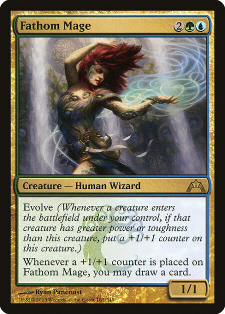 Fathom Mage - Evolve (Whenever a creature enters the battlefield under your control