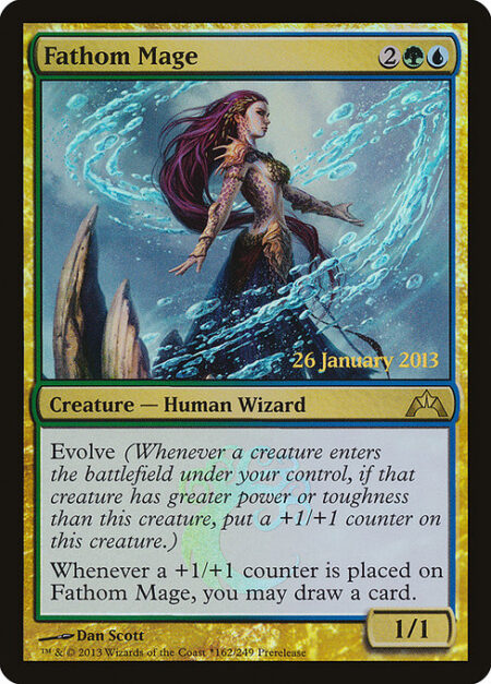 Fathom Mage - Evolve (Whenever a creature enters the battlefield under your control