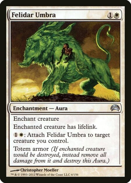 Felidar Umbra - Enchant creature