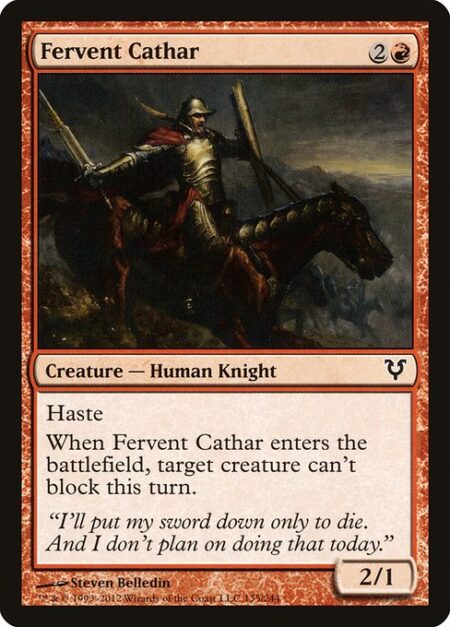 Fervent Cathar - Haste