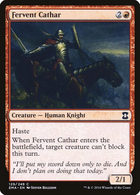 Fervent Cathar - Haste