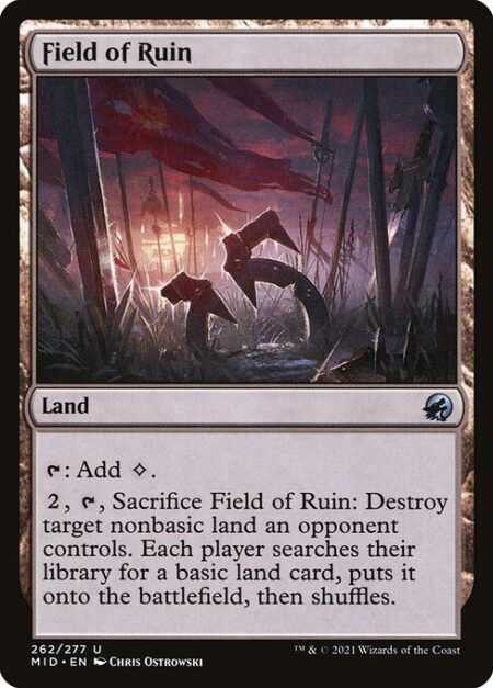 Field of Ruin - {T}: Add {C}.