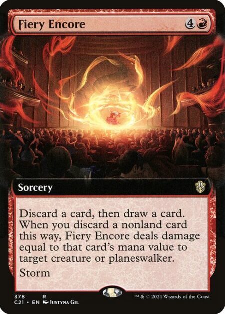 Fiery Encore - Discard a card