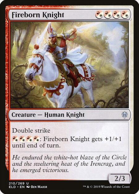 Fireborn Knight - Double strike