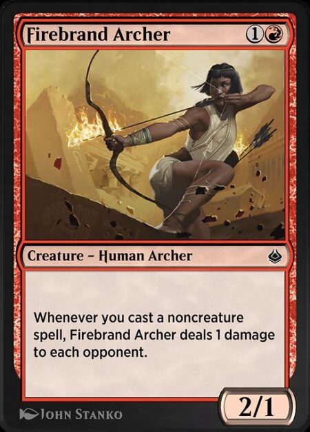 Firebrand Archer - Whenever you cast a noncreature spell