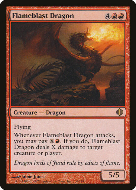 Flameblast Dragon - Flying