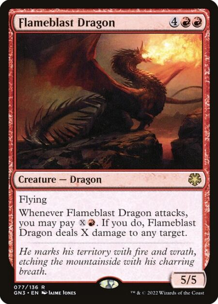 Flameblast Dragon - Flying