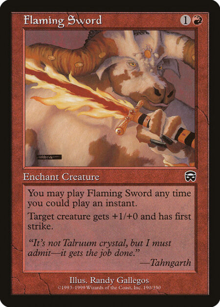 Flaming Sword - Flash