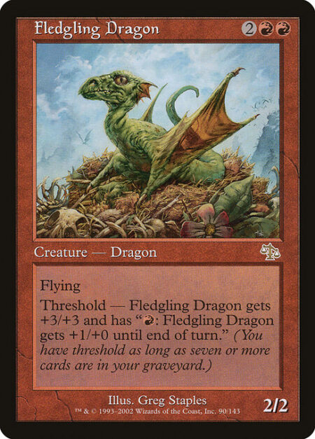 Fledgling Dragon - Flying