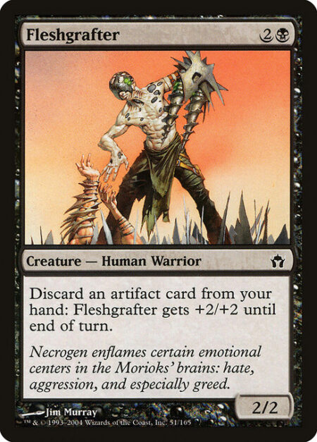 Fleshgrafter - Discard an artifact card: Fleshgrafter gets +2/+2 until end of turn.