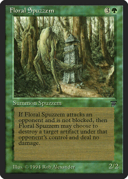 Floral Spuzzem - Whenever Floral Spuzzem attacks and isn't blocked