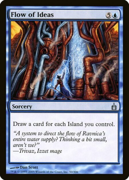 Flow of Ideas - Draw a card for each Island you control.