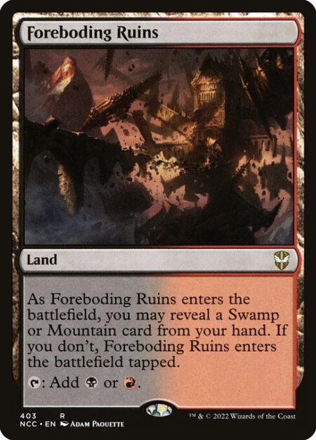 Foreboding Ruins - As Foreboding Ruins enters the battlefield