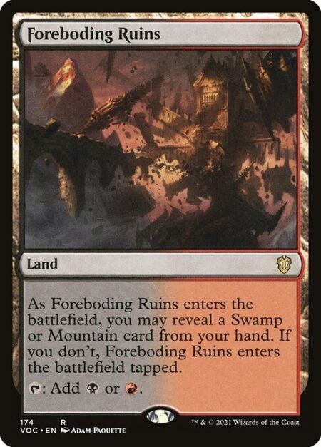Foreboding Ruins - As Foreboding Ruins enters the battlefield
