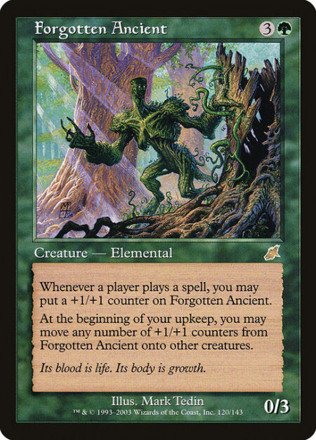 Forgotten Ancient - Whenever a player casts a spell