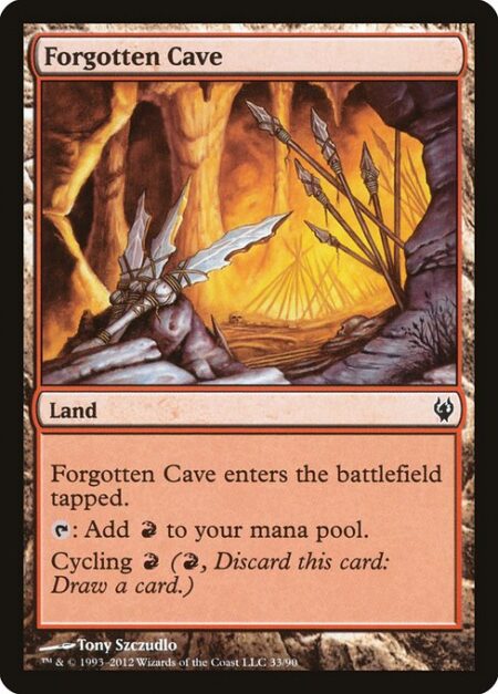 Forgotten Cave - Forgotten Cave enters tapped.