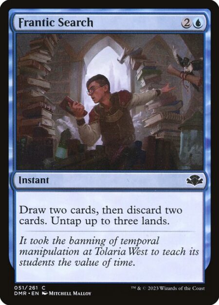 Frantic Search - Draw two cards