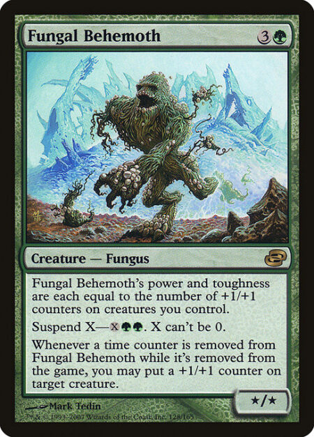 Fungal Behemoth - Fungal Behemoth's power and toughness are each equal to the number of +1/+1 counters on creatures you control.