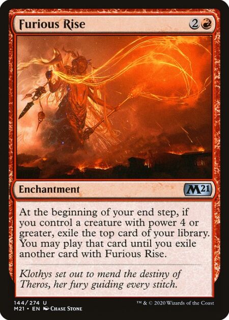 Furious Rise - At the beginning of your end step