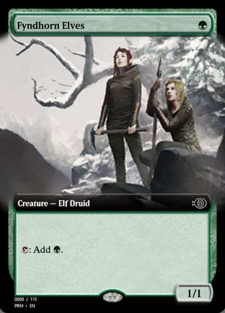 Fyndhorn Elves - {T}: Add {G}.