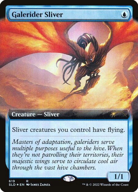 Galerider Sliver - Sliver creatures you control have flying.