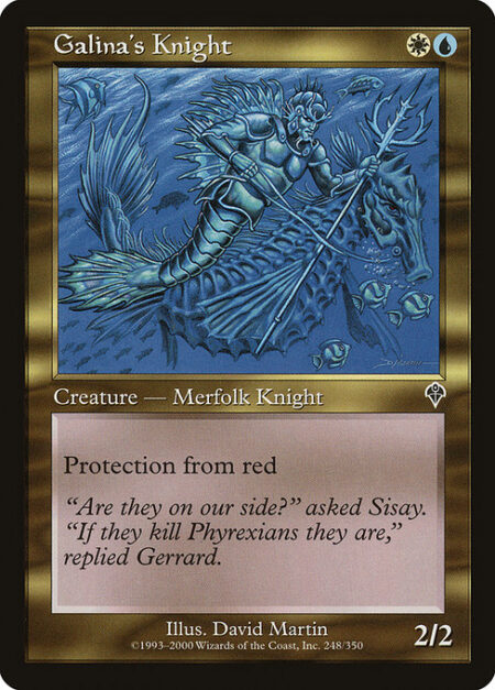 Galina's Knight - Protection from red