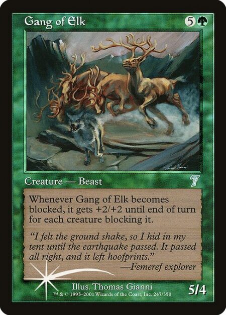 Gang of Elk - Whenever Gang of Elk becomes blocked