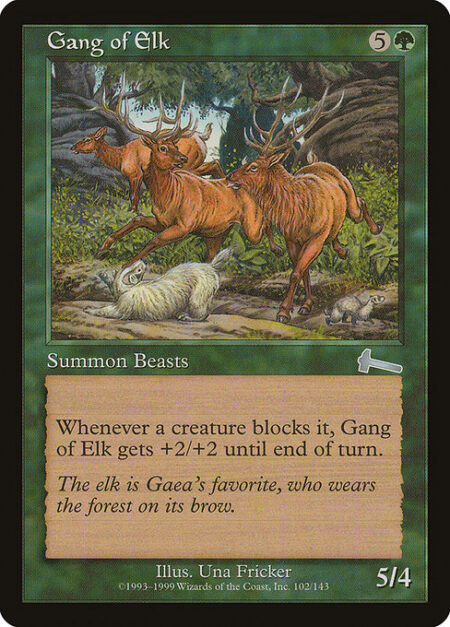 Gang of Elk - Whenever Gang of Elk becomes blocked