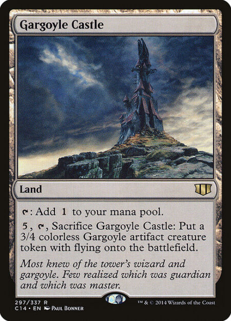 Gargoyle Castle - {T}: Add {C}.