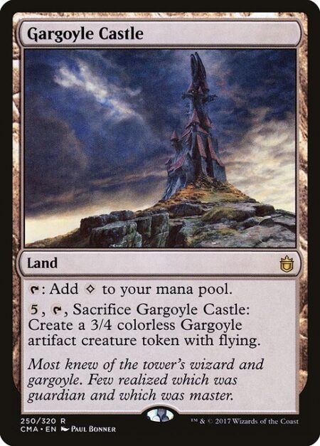 Gargoyle Castle - {T}: Add {C}.