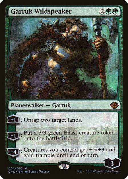 Garruk Wildspeaker - +1: Untap two target lands.